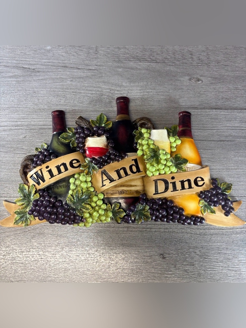 Wine and Dine Decorative Wall Plaque